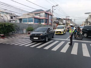 Sat Lantas Polres Pematangsiantar Jaga Kelancaran Arus Pagi di Jl. Merdeka–Cokro   