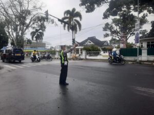 Sat Lantas Polres Pematangsiantar Amankan Pos Padat Pagi di 35 Titik, Arus Lalu Lintas Terkendali   