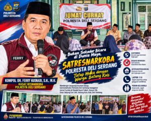 Bukan Sekadar Bicara di Dunia Maya, Satresnarkoba Polresta Deli Serdang Tatap Muka dengan Warga Batang Kuis   